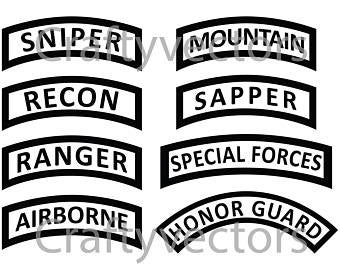 340x270 Parachutist Badge Vector Etsy