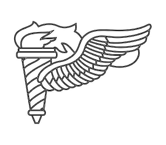 570x500 Us Army Pathfinder Badge Vector Files, Dxf Crv Chad