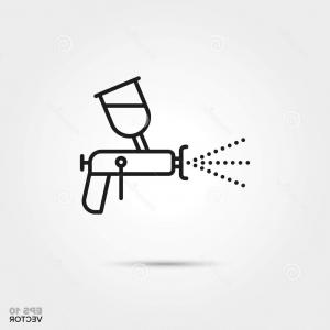 300x300 Stock Illustration Spray Gun Icon Paint Car Airbrush Vector Icon