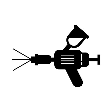 450x450 Airbrush Car Spray Paint Equipment Symbol Vector Illustration