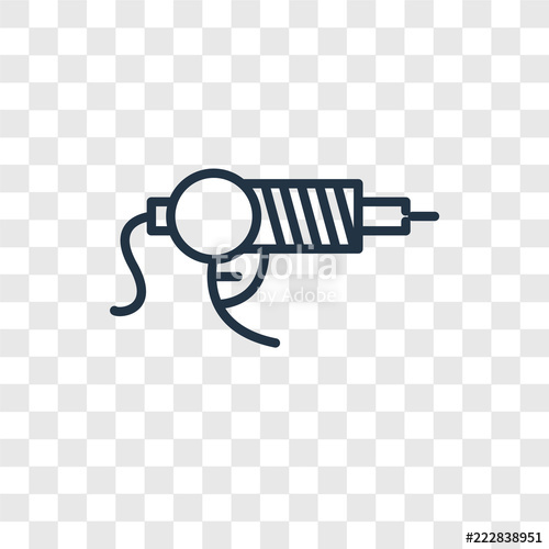 500x500 Airbrush Vector Icon Isolated On Transparent Background, Airbrush