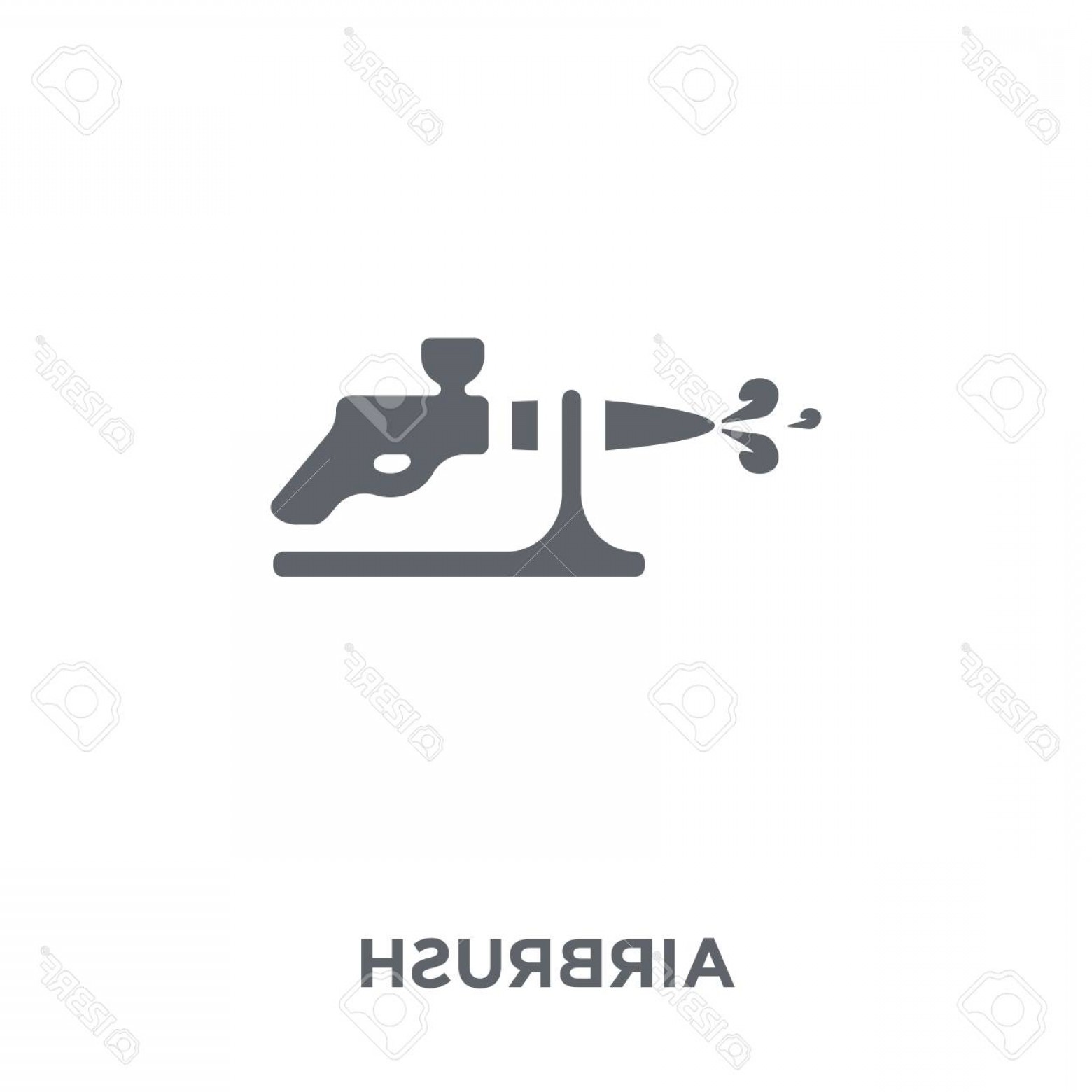 1560x1560 Photostock Vector Airbrush Icon Airbrush Design Concept