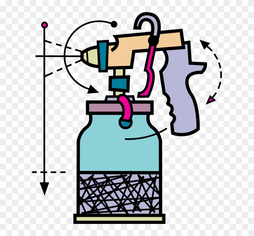 840x780 Vector Illustration Of Airbrush Air Operated Venturi, Hd Png
