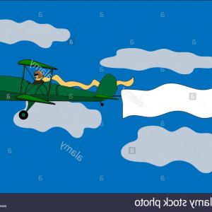 300x300 Airplane Banner Biplane Vector Illustration Image Hoodamathrun