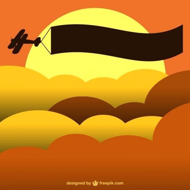 626x626 Free Sun Template Airplane Banner Vector Download Vectors Printable