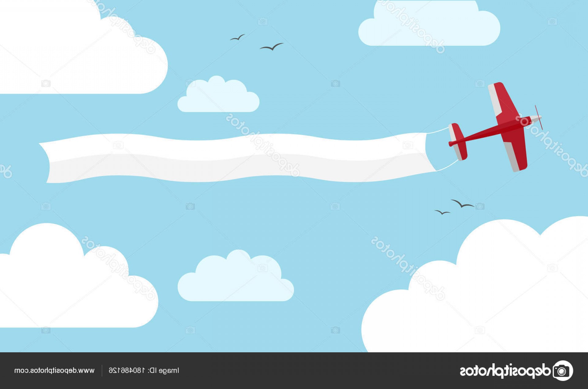 1920x1272 Stock Illustration Airplane Banner Vector Illustration Soidergi