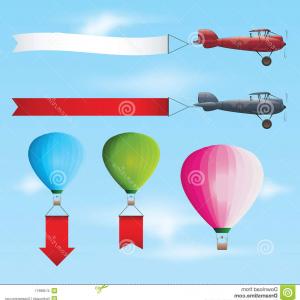 300x300 Stock Illustration Set Aircraft Banners Cmyk Vector Contains