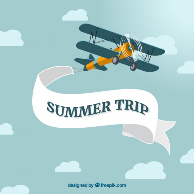 626x626 Vintage Airplane With Message Vector Free Download