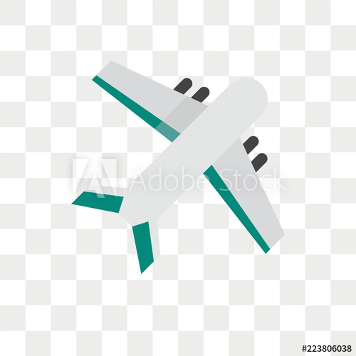 Airplane Vector Icon Isolated On Transparent Background, Airplane 500x500 Airplane Vector Icon Isolated On Transparent Background, Airplane