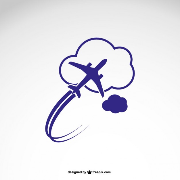 Logo Template With Airplane Vector Free Download 626x626 Logo Template With Airplane Vector Free Download