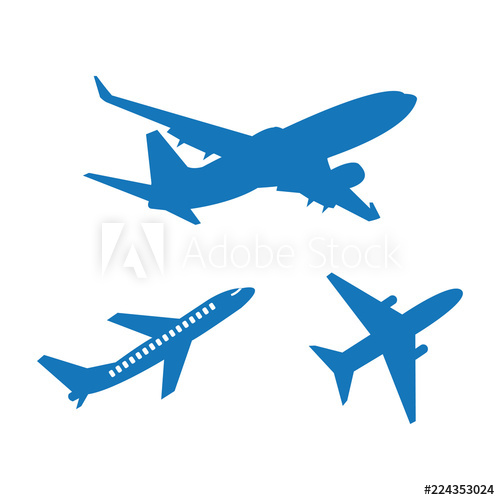 Airplane Logo Icon Design Template Vector 500x500 Airplane Logo Icon Design Template Vector