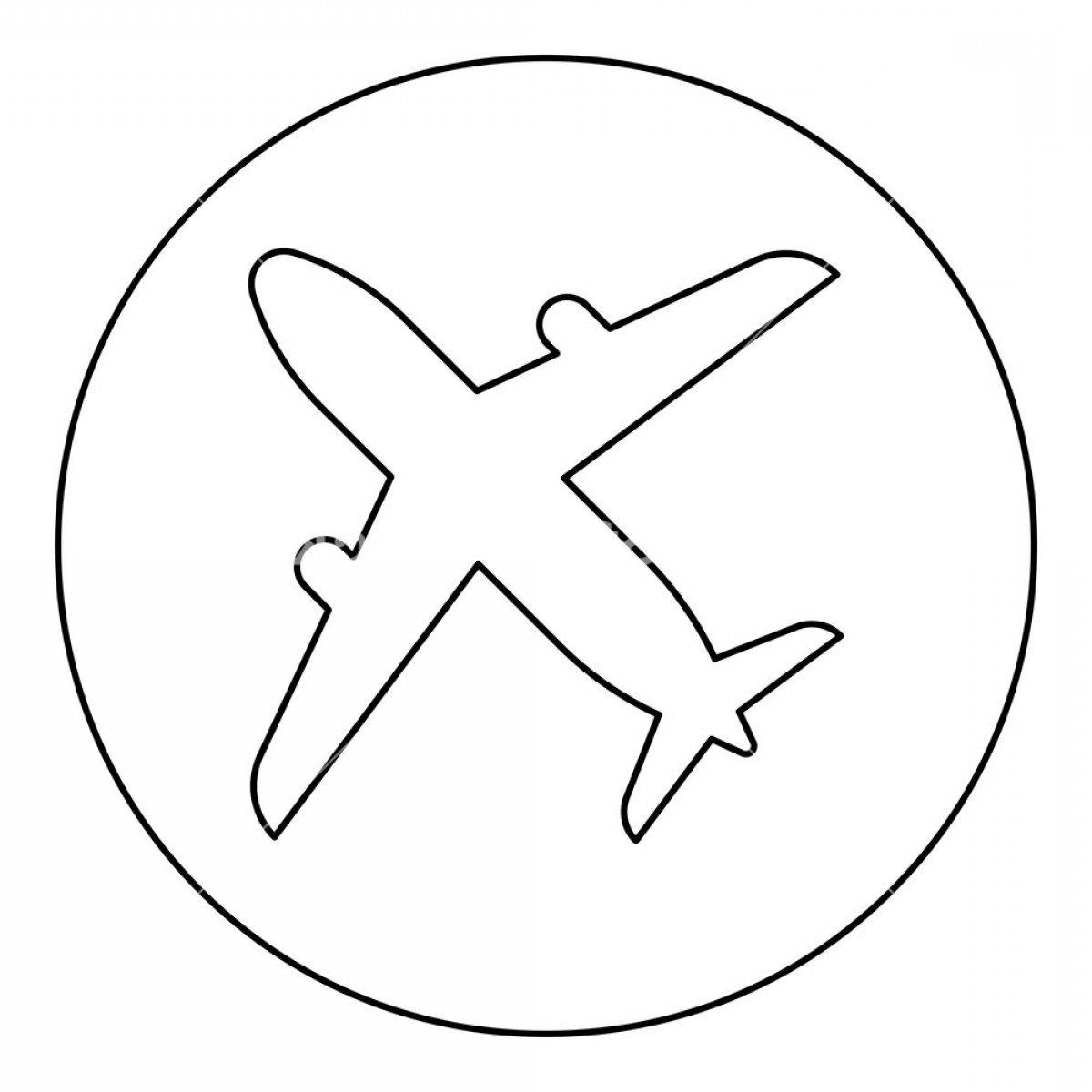 Эмблема самолета для детей