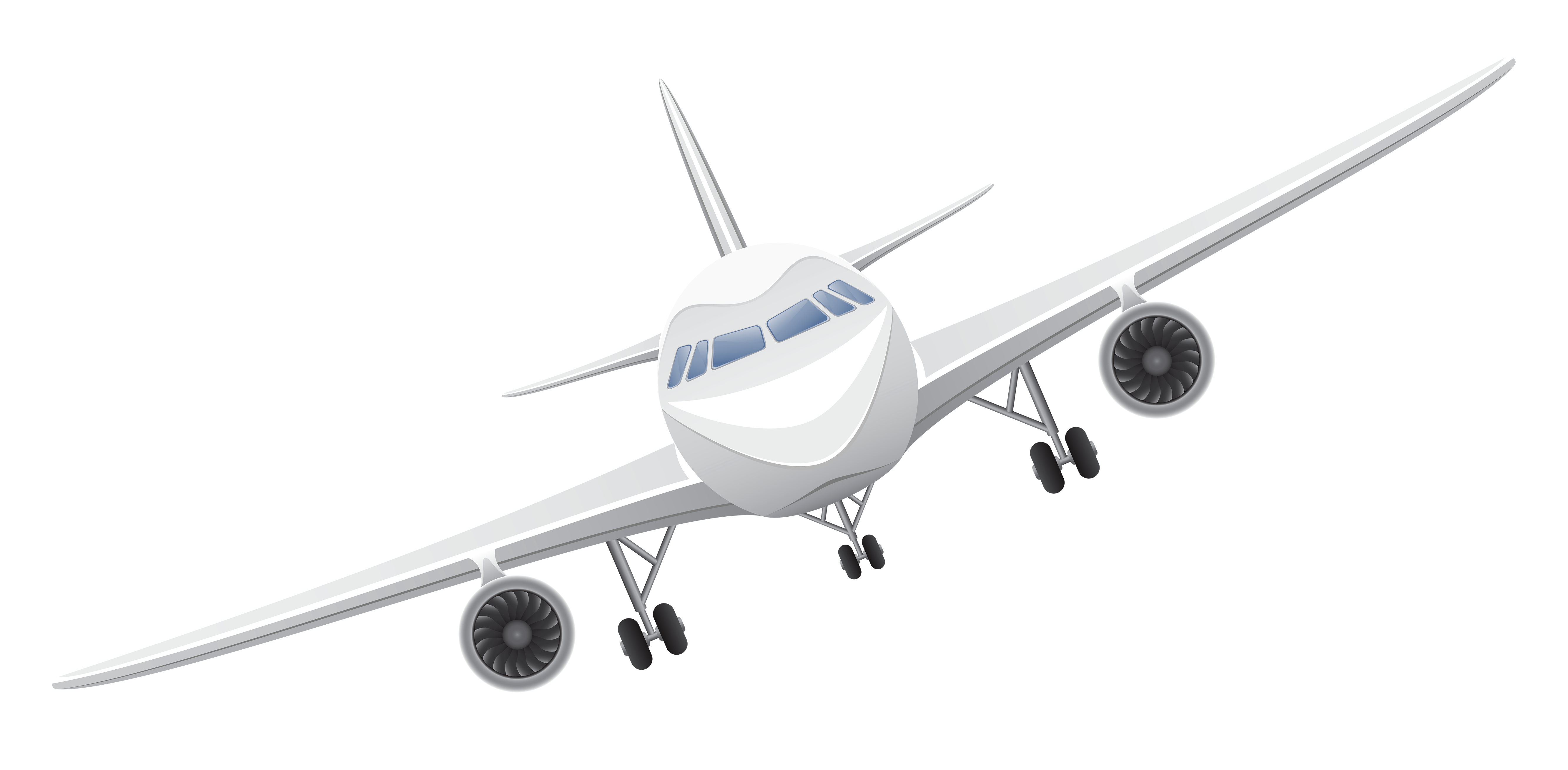 White Airplane Transparent Png Vector Gallery 5329x2617 White Airplane Transparent Png Vector Gallery