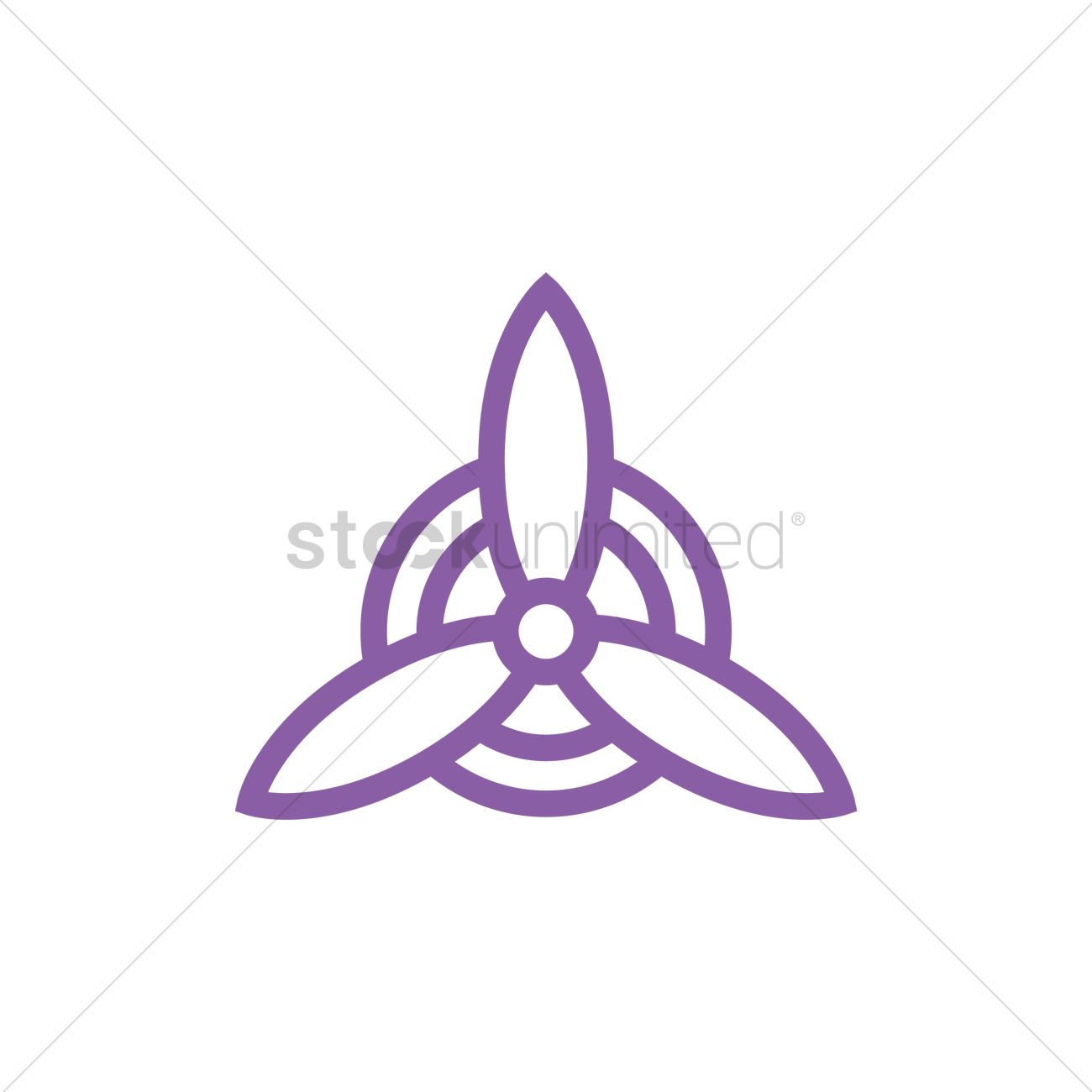 1300x1300 Airplane Propeller Vector Image