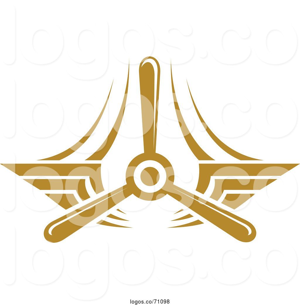 1024x1044 Logo Of Tan Airplane Propeller And Wings