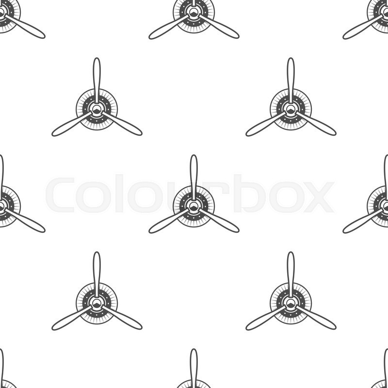 800x800 Vintage Airplane Pattern Biplane Stock Vector Colourbox