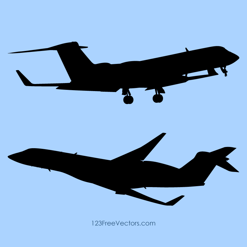 Airplane Silhouette Vector Free 800x800 Airplane Silhouette Vector Free