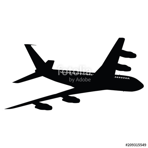 Airplane Silhouette Stock Image And Royalty Free Vector 500x500 Airplane Silhouette Stock Image And Royalty Free Vector