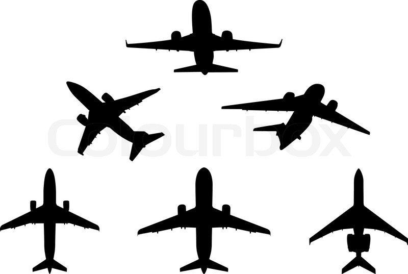 Vector Silhouette Of Several Passenger Stock Vector Colourbox 800x537 Vector Silhouette Of Several Passenger Stock Vector Colourbox