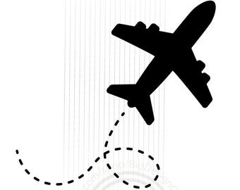 340x270 Airplane Vector Etsy