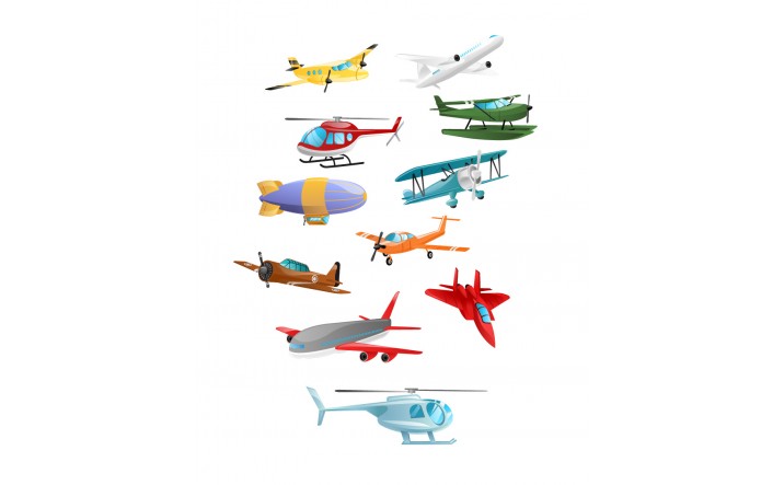 716x443 Airplanes Vector Pack Download Aeroplane, Helicopter Art Free