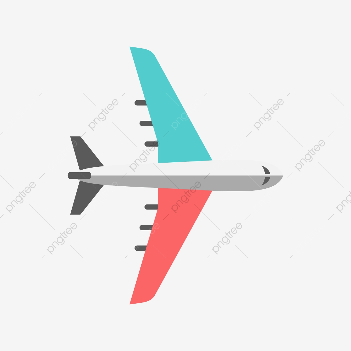 1200x1200 Blue And Red Airplane Vector Clipart, Blue, Red, Airplane Png