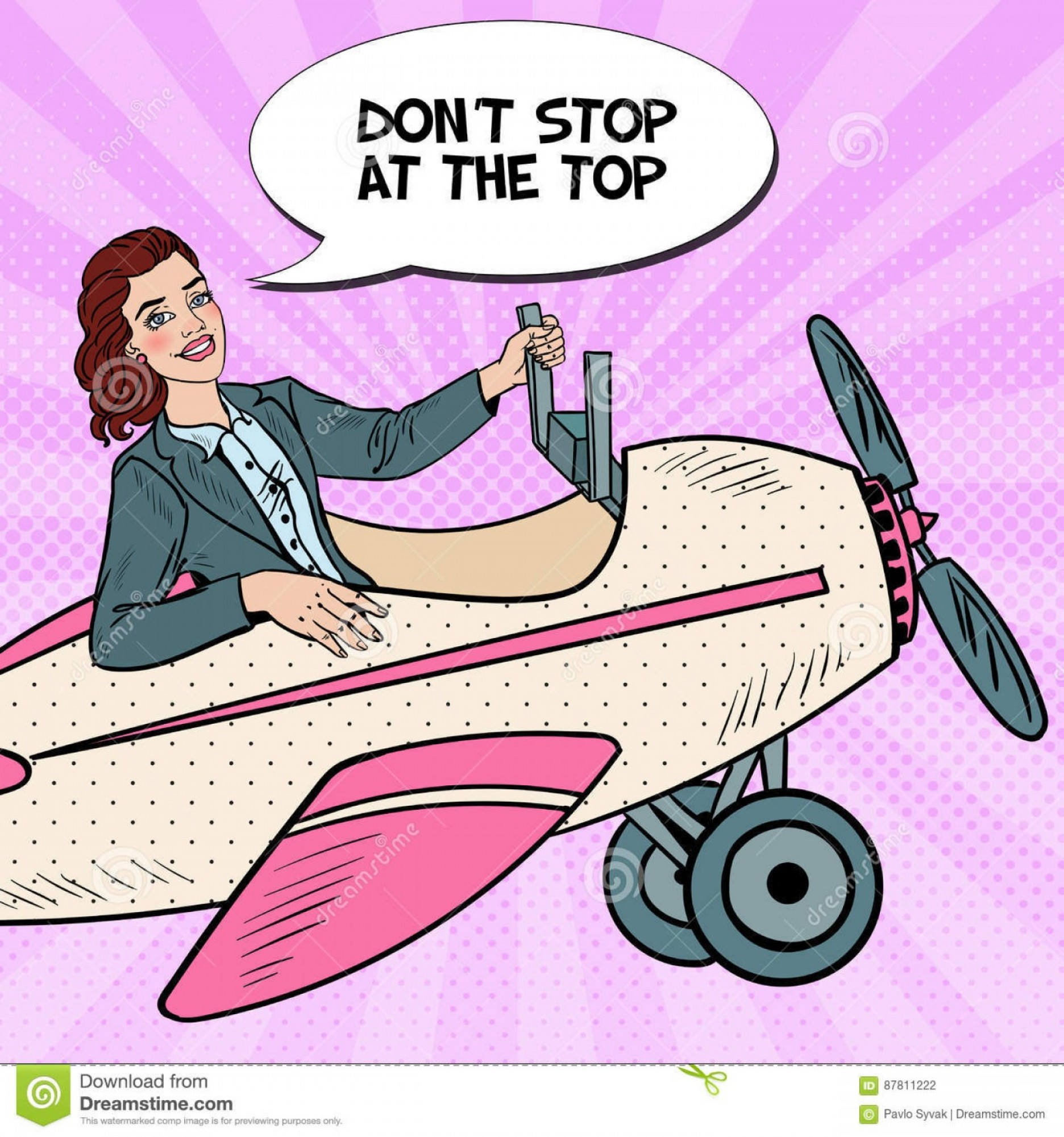 Stock Illustration Pop Art Successful Business Woman Riding 1872x2001 Stock Illustration Pop Art Successful Business Woman Riding