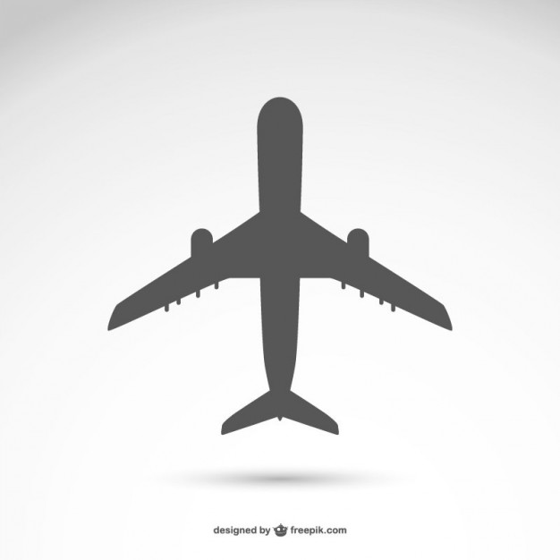 626x626 Airplane Silhouette Vector Vector Free Download