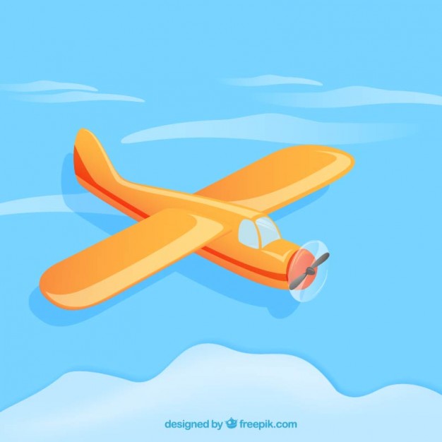 Airplane In Cartoon Style Free Vector 626x626 Airplane In Cartoon Style Free Vector
