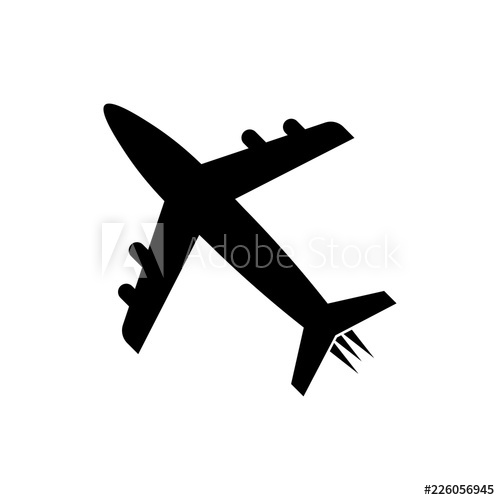 Airplane Vector Icon, Aircraft Symbol Simple Illustration, Flat 500x500 Airplane Vector Icon, Aircraft Symbol Simple Illustration, Flat