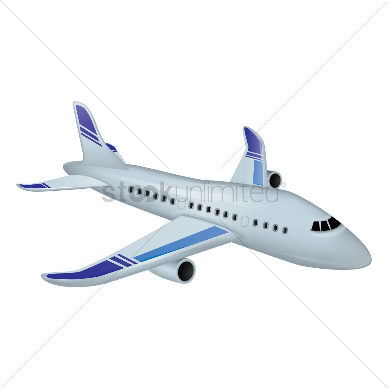 Airplane Vector Image 1300x1300 Airplane Vector Image