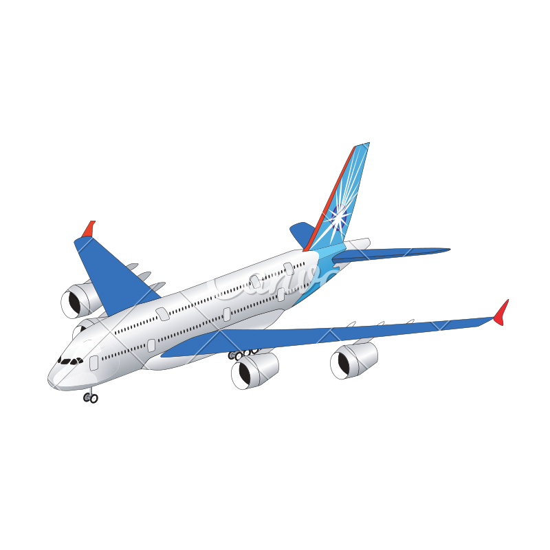 800x800 Airplane Vector