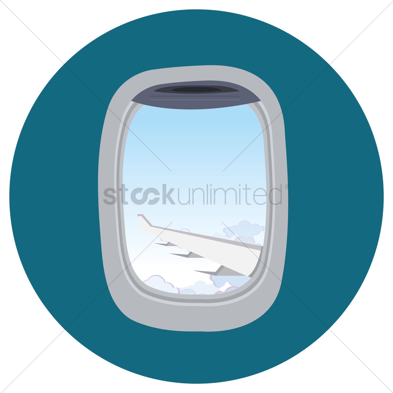 Airplane Window Vector