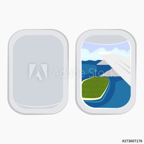 500x500 Aircraft Windows,airplane Windows,window Of Airplane Vector