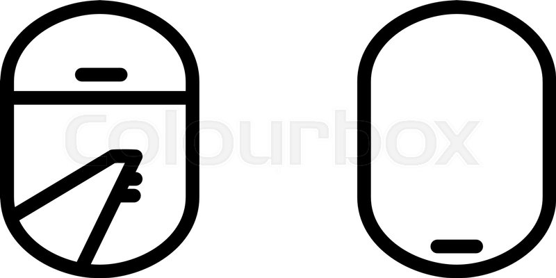 800x400 Vector Airplane Window View Icon Wing Stock Vector Colourbox