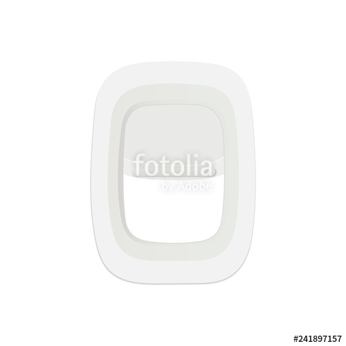 500x500 Vector Realistic Airplane Window, Aircraft Illuminator Vector