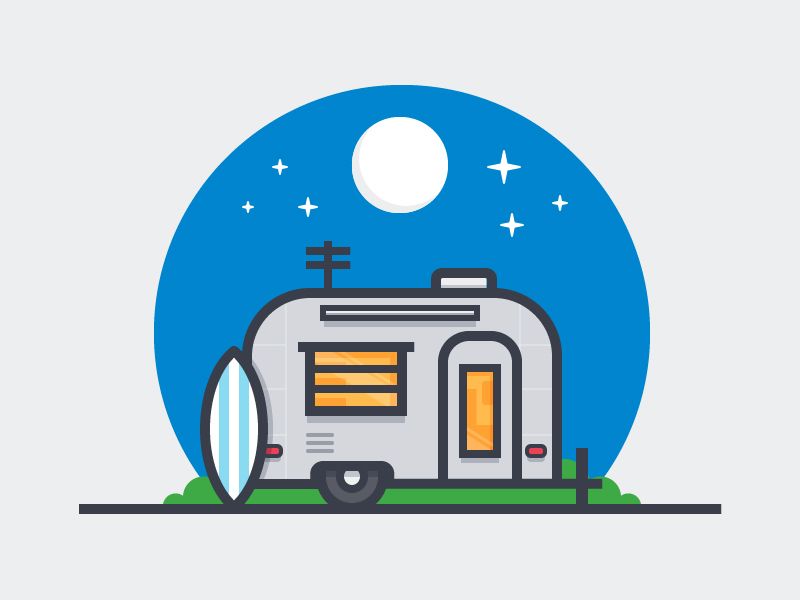 800x600 Airstream Outline Illustrations In Graphic Illustration
