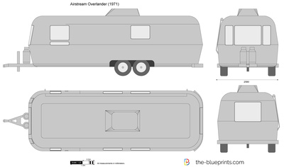 400x236 Airstream Overlander Vector Drawing