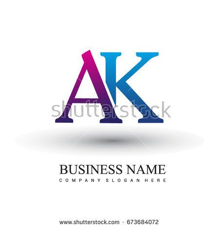 Initial Letter Logo Ak Colored Red And Blue, Vector Logo Design 450x470 Initial Letter Logo Ak Colored Red And Blue, Vector Logo Design