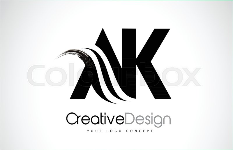 Ak A K Creative Modern Black Letters Stock Vector Colourbox 800x515 Ak A K Creative Modern Black Letters Stock Vector Colourbox