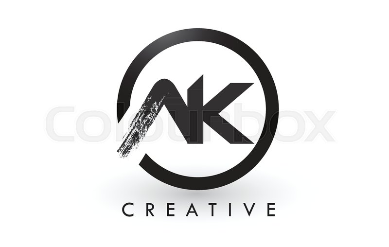 Ak Brush Letter Logo Design With Black Stock Vector Colourbox 800x508 Ak Brush Letter Logo Design With Black Stock Vector Colourbox