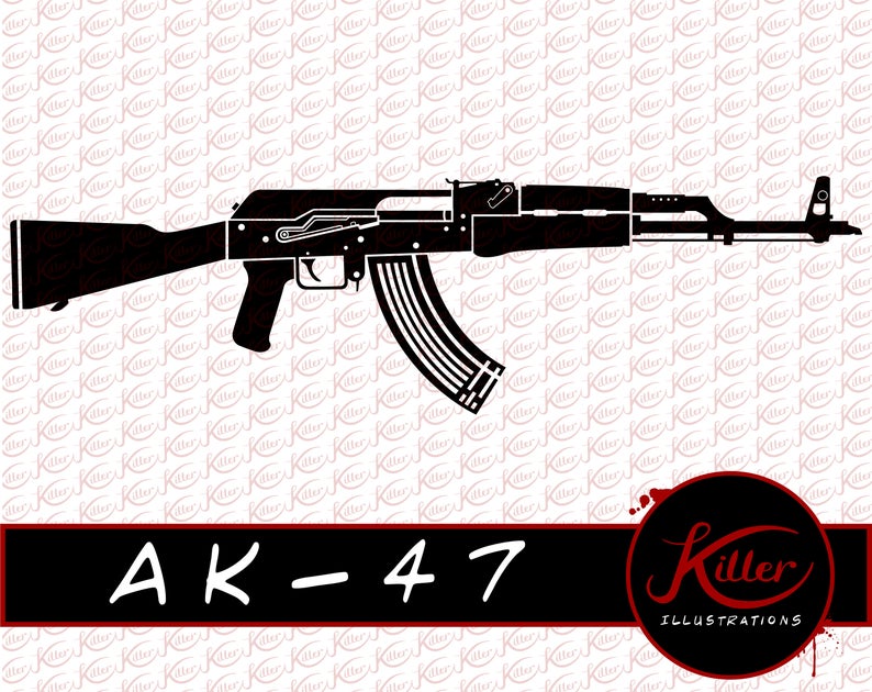 Ak Gun Vector Rifle Clip Art Firearm Etsy 794x630 Ak Gun Vector Rifle Clip Art Firearm Etsy