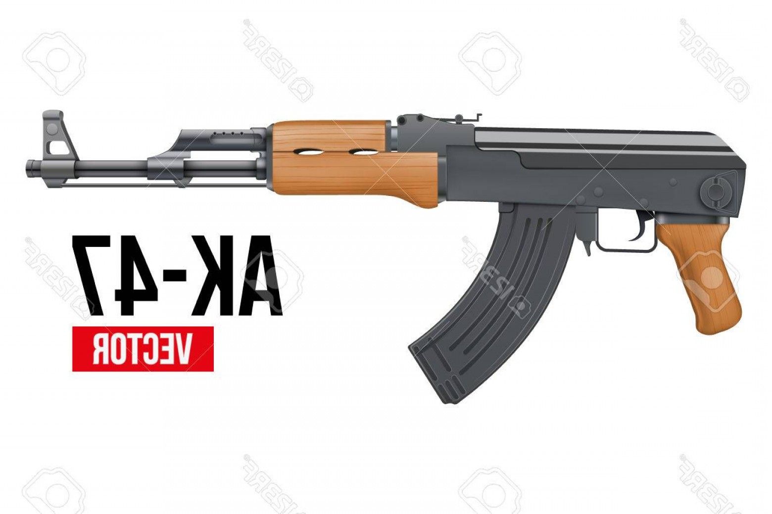 Vector Gun Drawing Ak Photostock Vector Russian Automatic 1560x1039 Vector Gun Drawing Ak Photostock Vector Russian Automatic