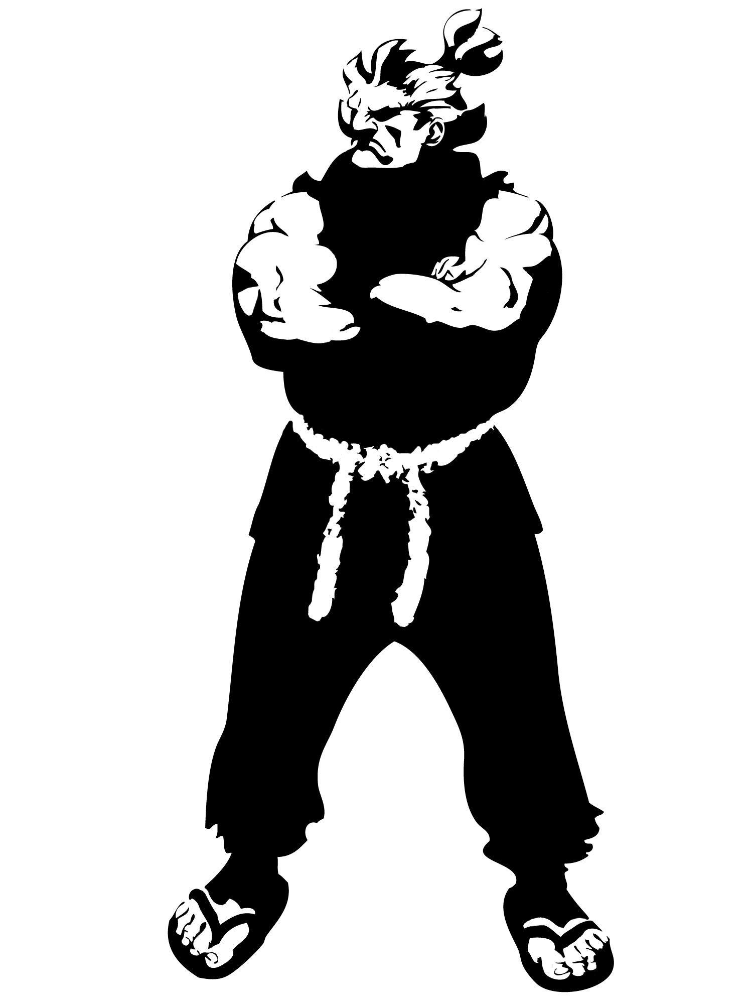 1501x2000 Akuma Stencil Decals Vectors Desenhos Na Parede