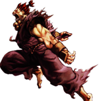 394x400 Free Akuma From Street Fighters Vector Graphic