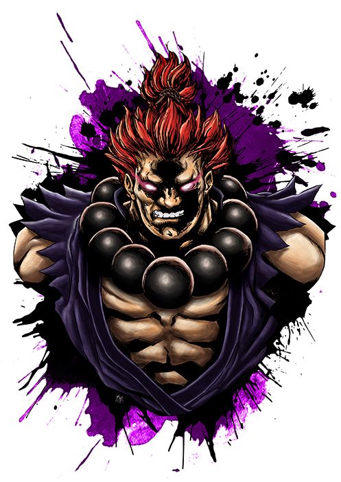 497x702 Street Fighter Akuma Art Prints Street Fighter Wallpaper