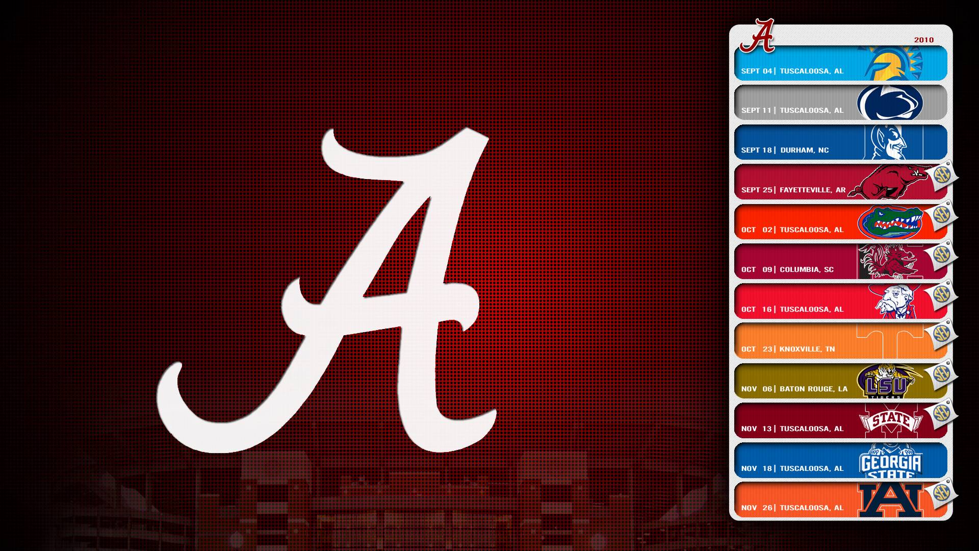 1920x1080 Alabama Crimson Tide Logo Wallpapers