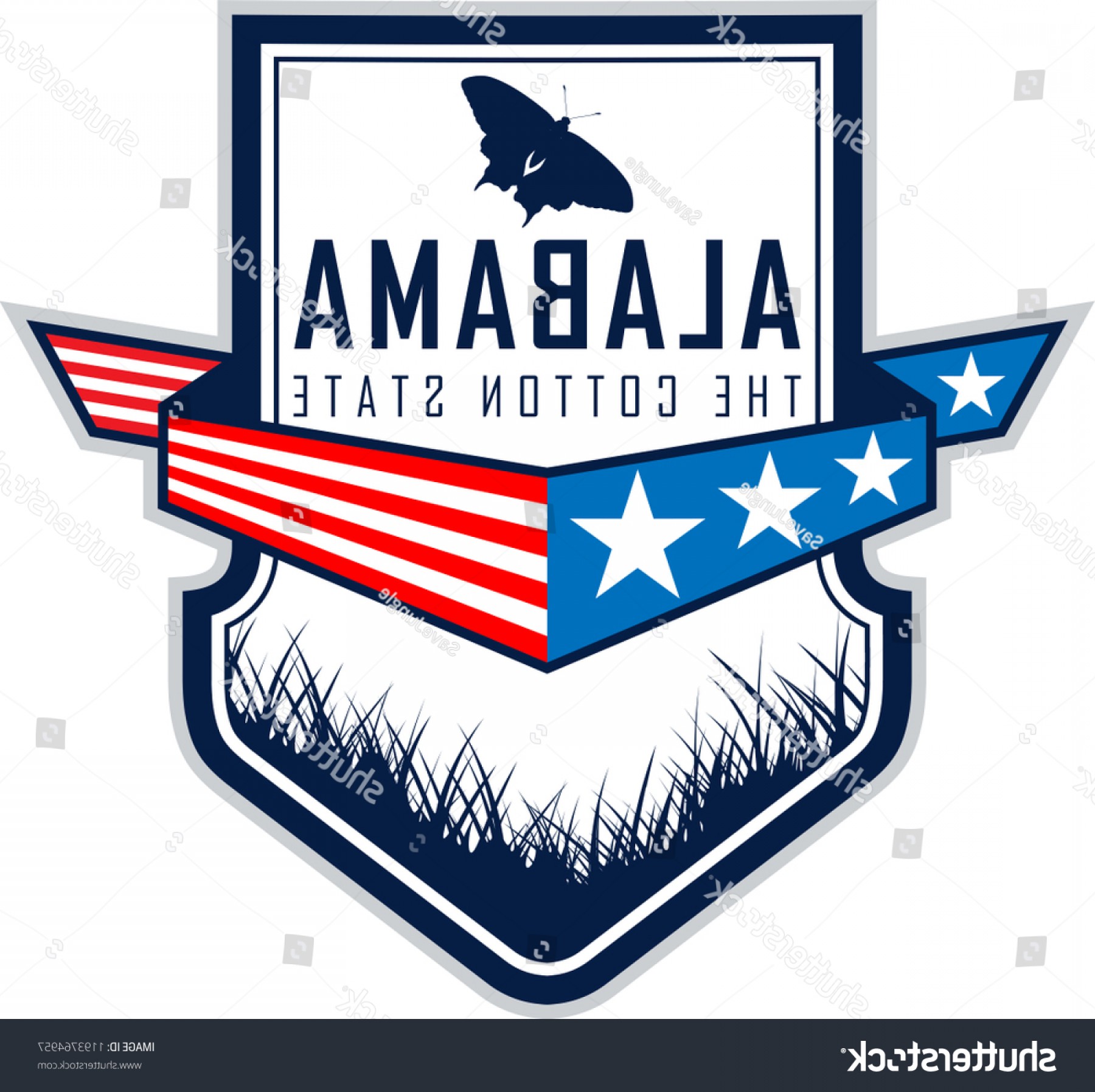 1800x1794 Alabama Vector Label Eastern Tiger Swallowtail Cqrecords