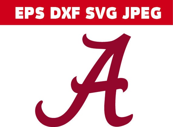 570x420 University Of Alabama Logo Dxf Etsy