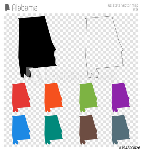 Alabama State Outline Vector at Vectorified.com | Collection of Alabama ...